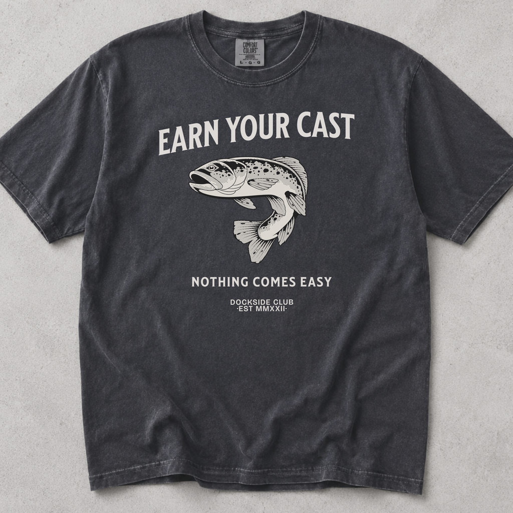 Earn your Cast Fishing Tee