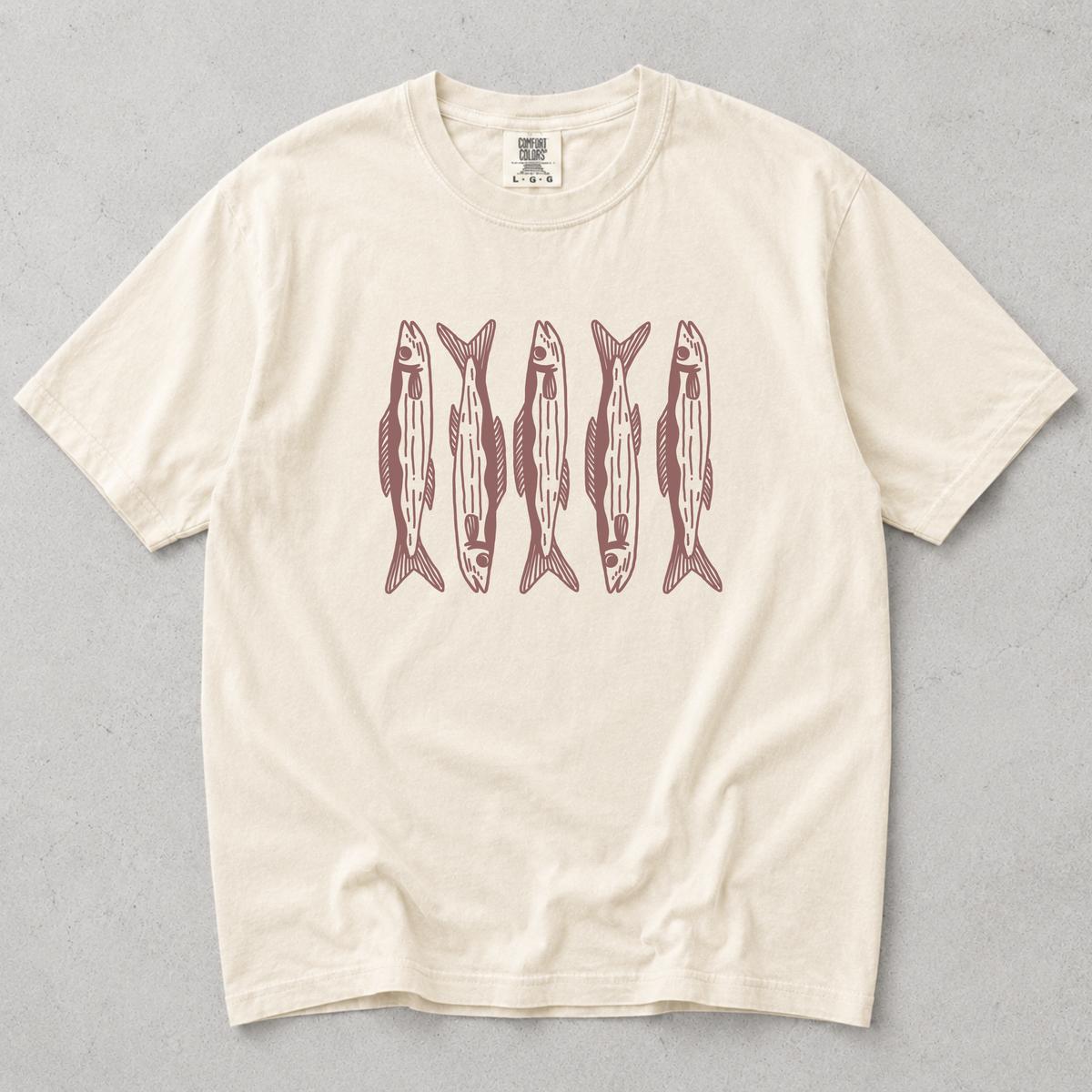 Fresh Catch Vintage Fish Print Tee