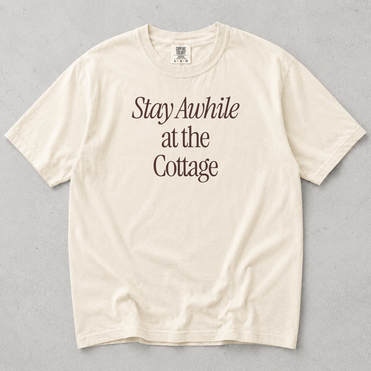 Stay Awhile at the Cottage Tee