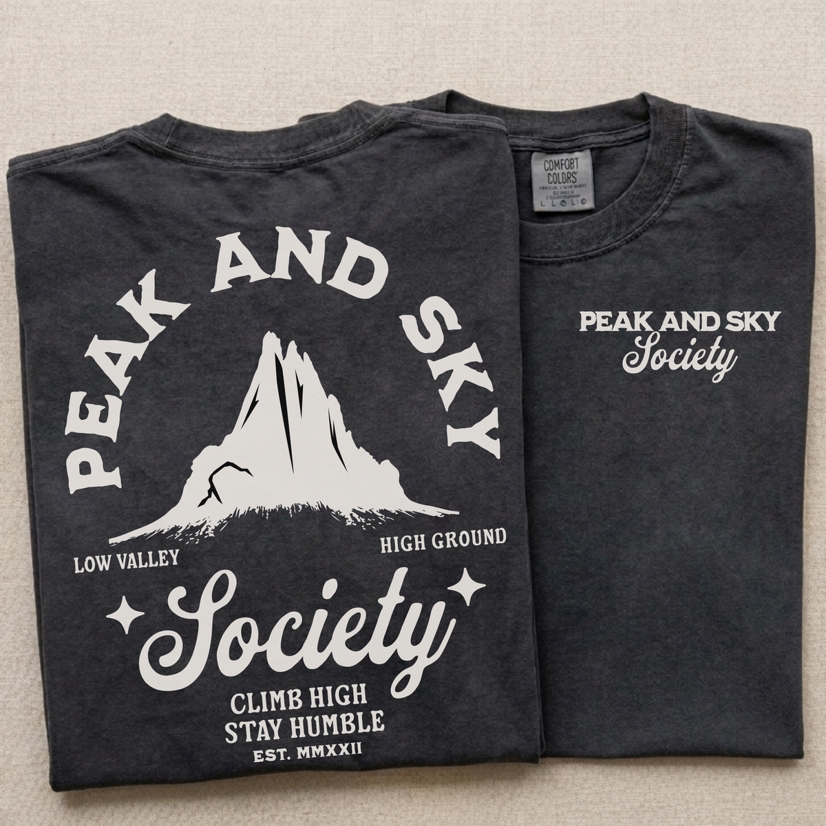 Peak and Sky Society Tee
