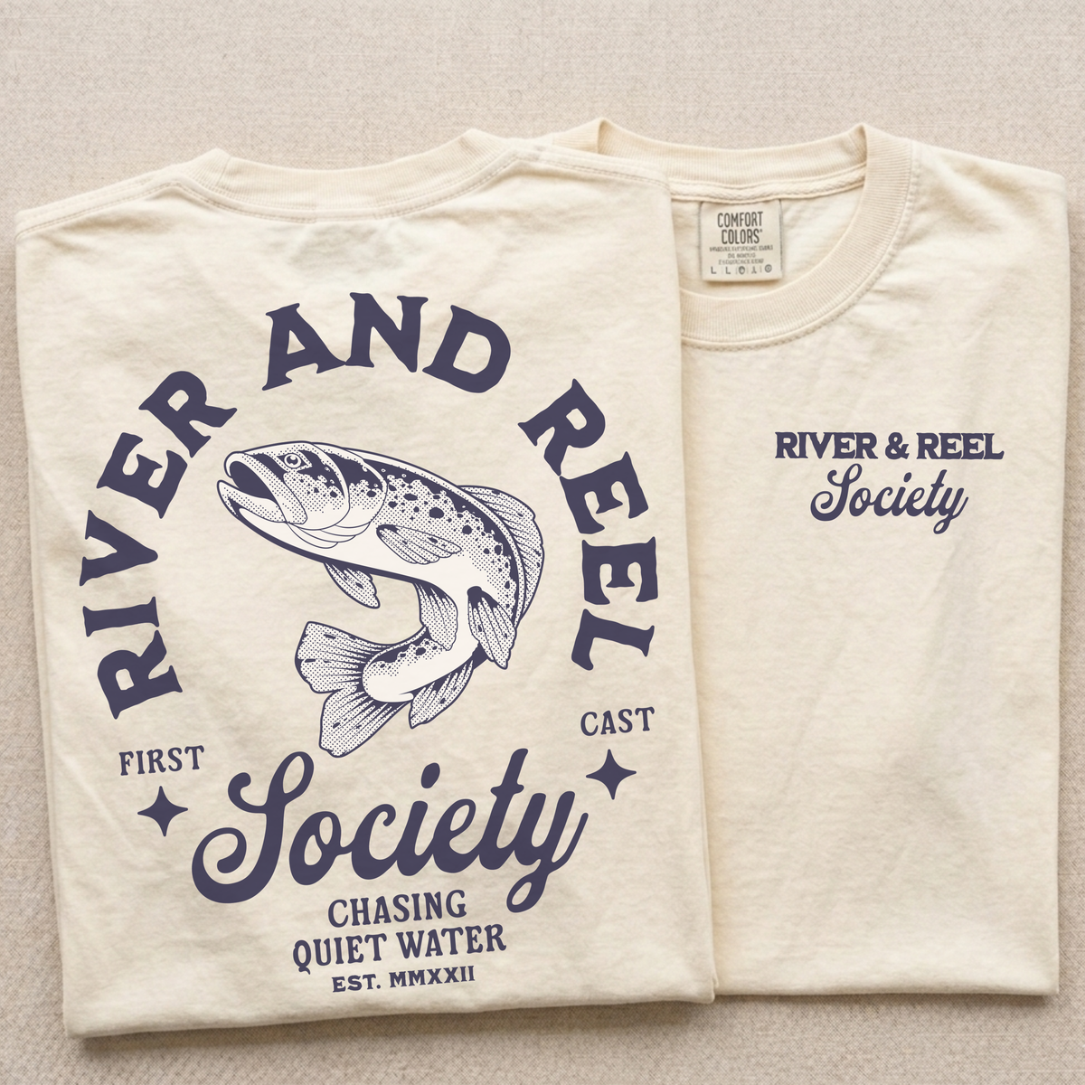 River and Reel Society Fishing Tee