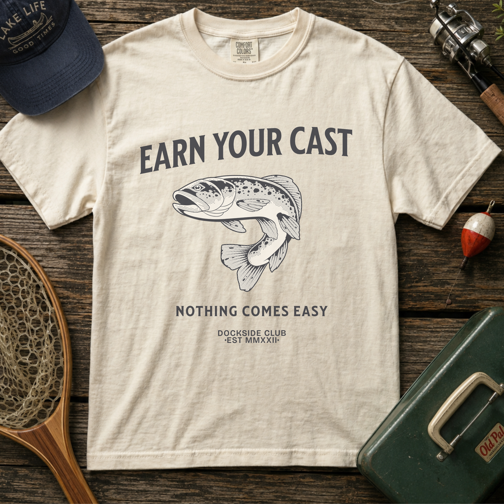Earn your Cast Fishing Tee
