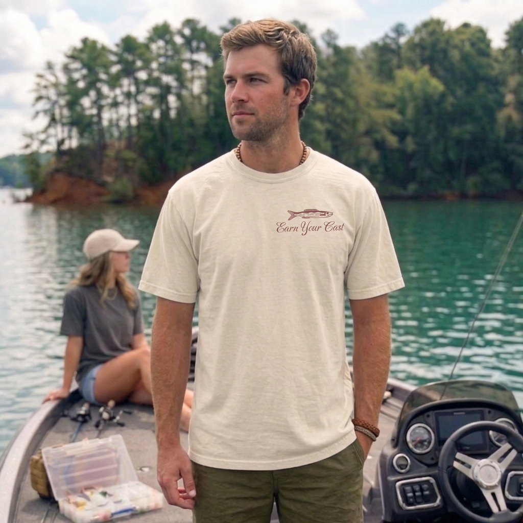 Earn Your Cast Essential Fishing Tee