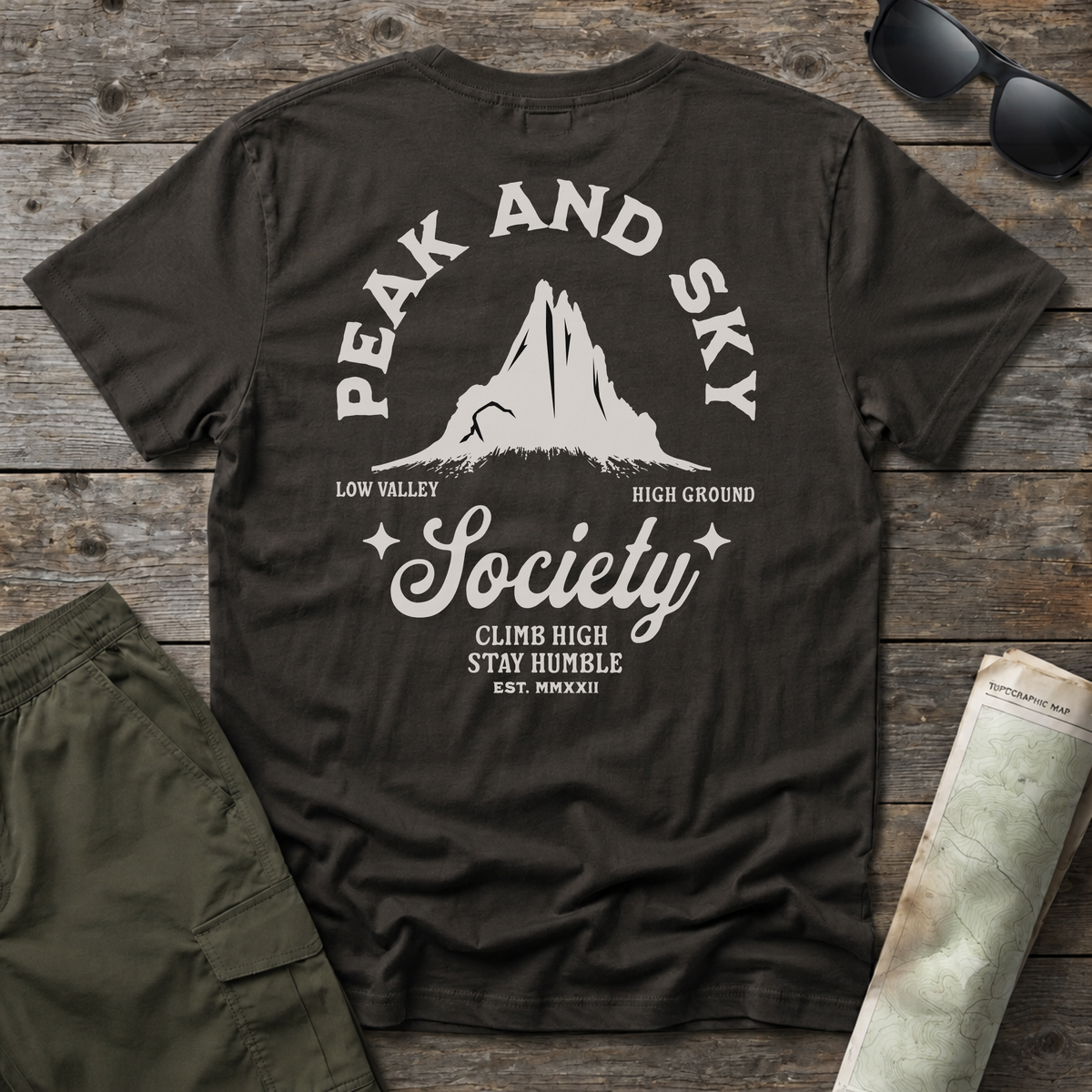 Peak and Sky Society Tee