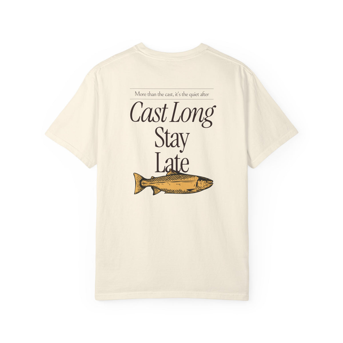 Cast Long Stay Late Fishing Tee