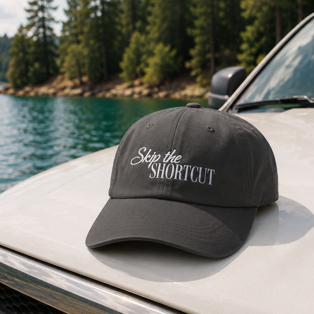 Skip the Shortcut Embroidered Hat | The Long Way