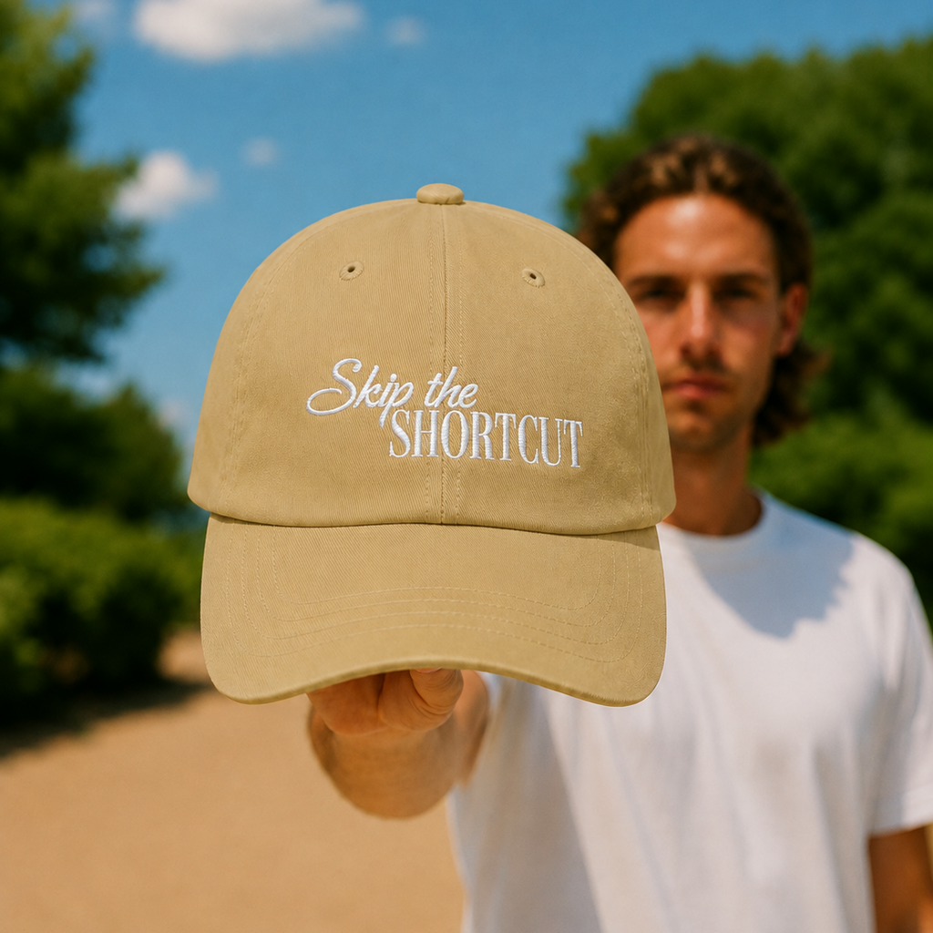 Skip the Shortcut Embroidered Hat | The Long Way