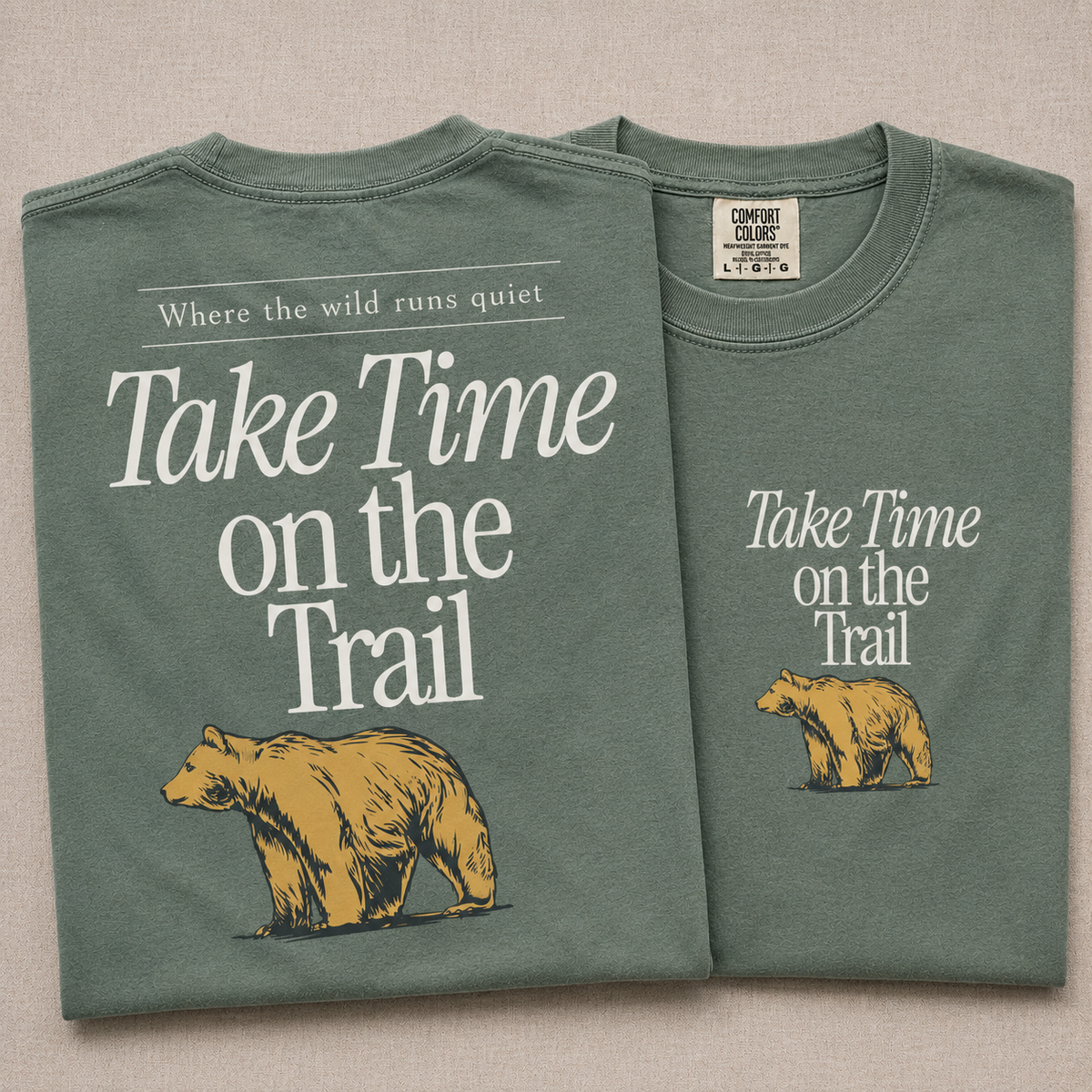 Take Time on the Trail Bear Tee