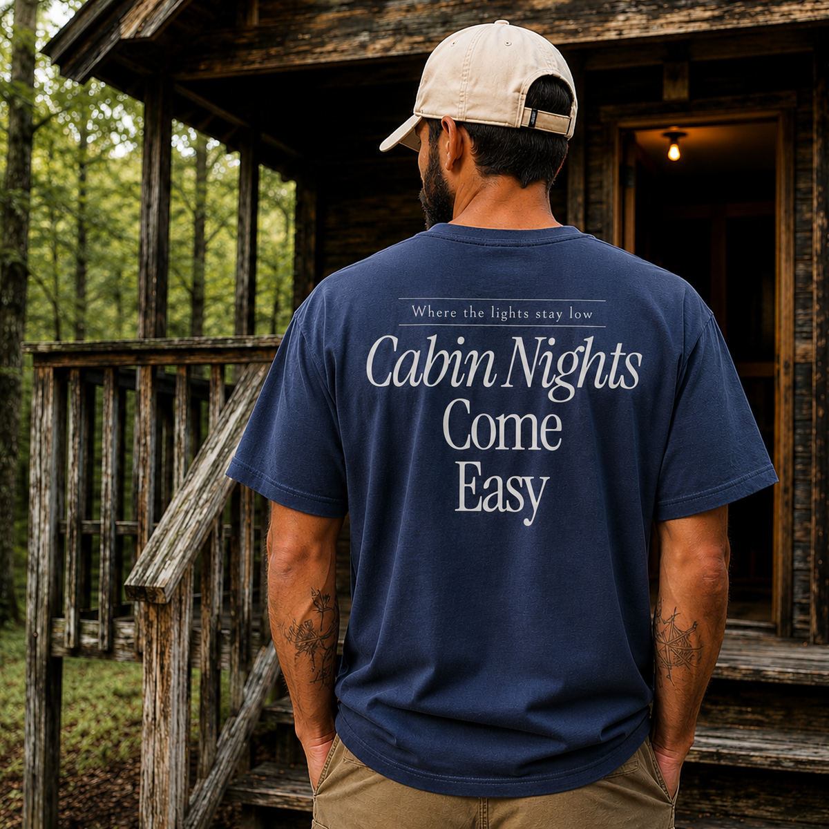 Cabin Nights Come Easy Tee