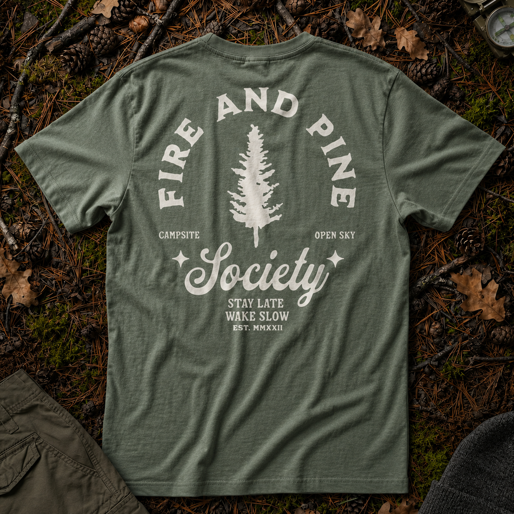 Fire and Pine Society Tee