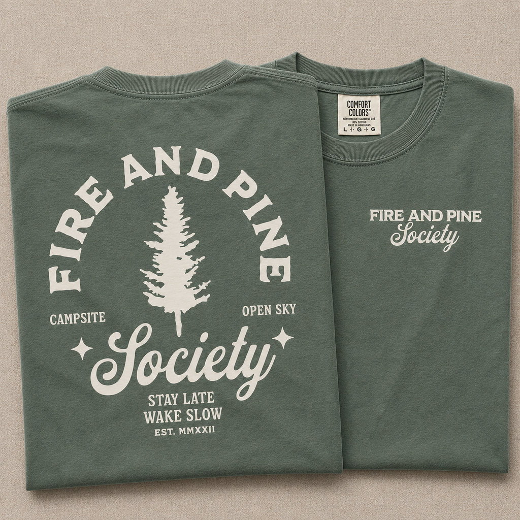 Fire and Pine Society Tee