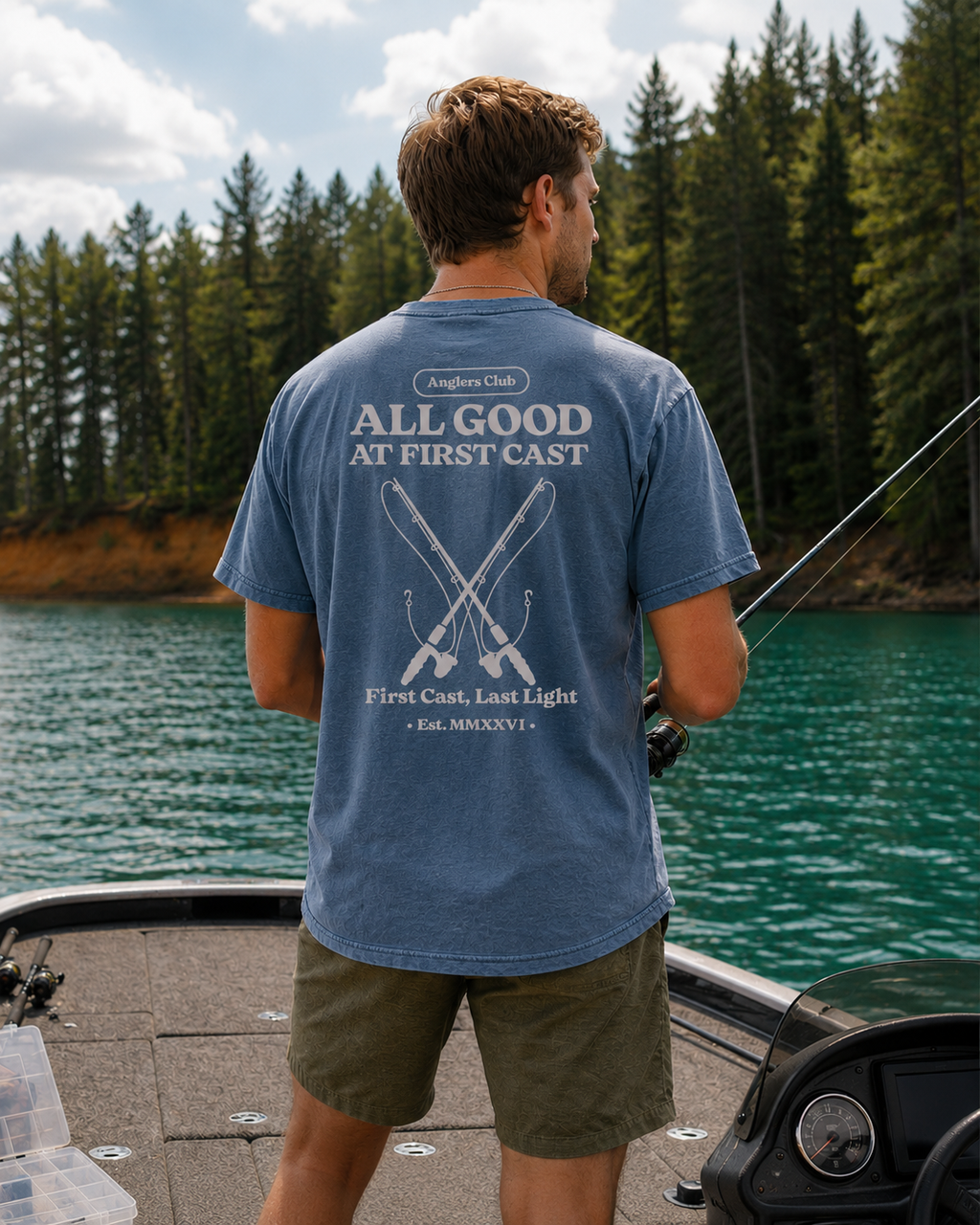 Anglers Club Fishing Tee
