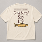 Cast Long Stay Late Fishing Tee