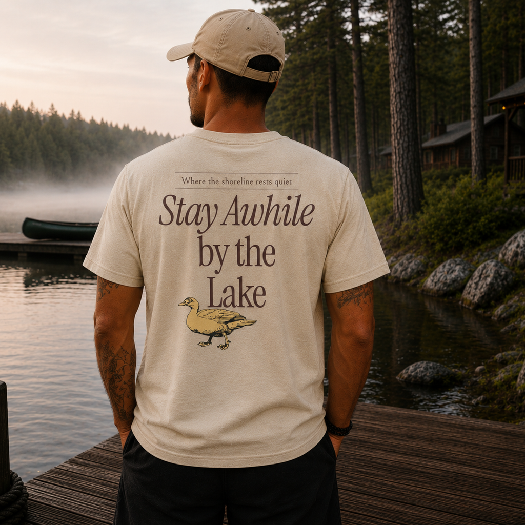Stay Awhile Lake Life Tee