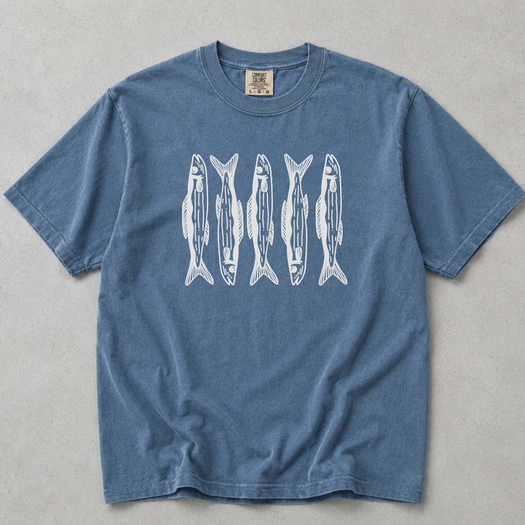 Fresh Catch Vintage Fish Print Tee
