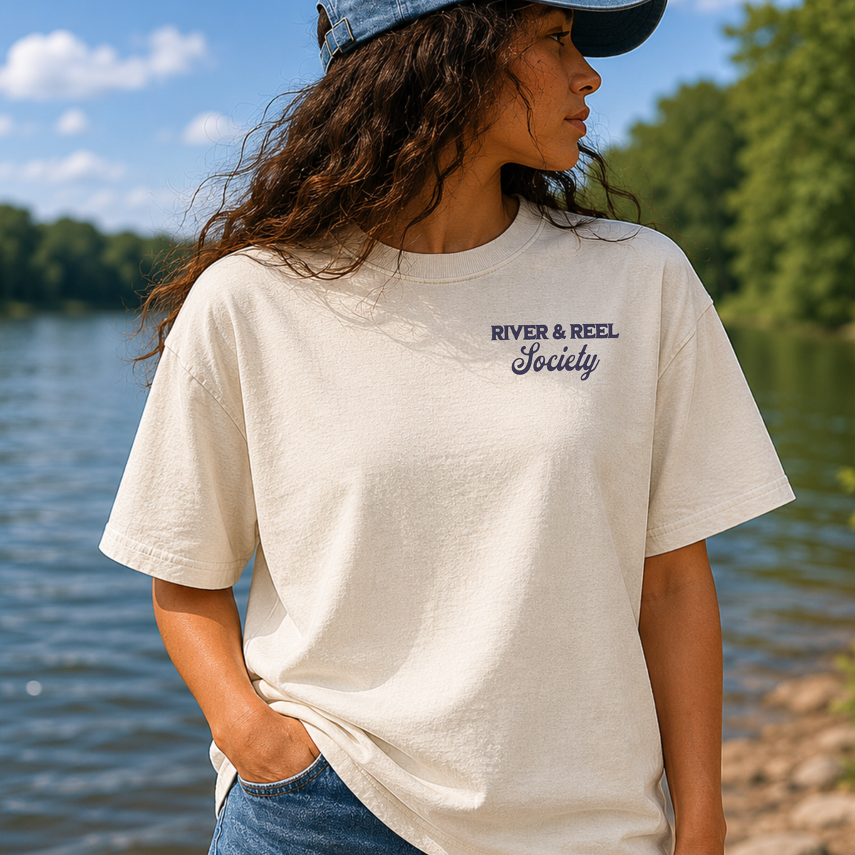 River and Reel Society Fishing Tee
