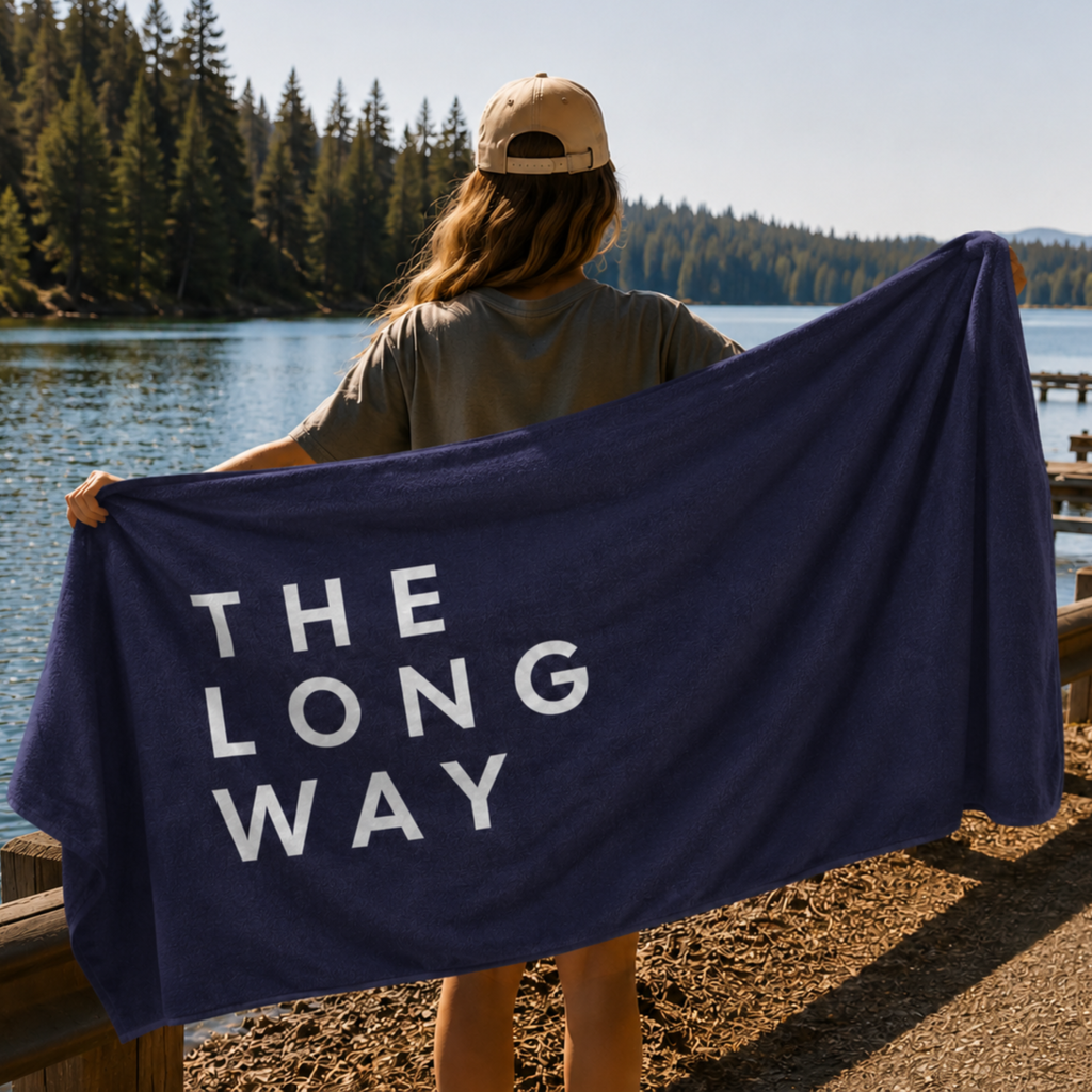 The Long Way Beach Towel | 30" x 60"